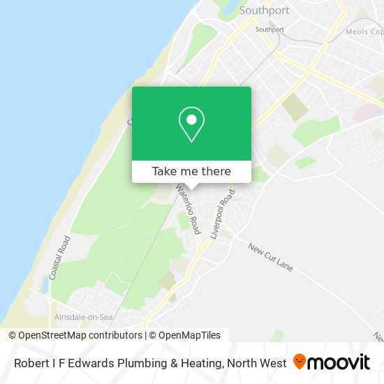 Robert I F Edwards Plumbing & Heating map