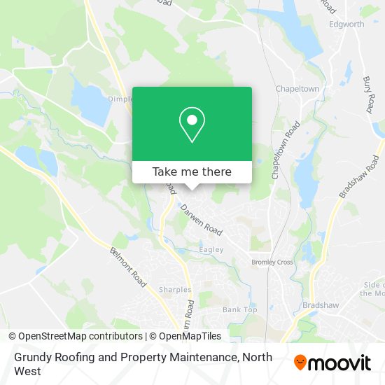 Grundy Roofing and Property Maintenance map