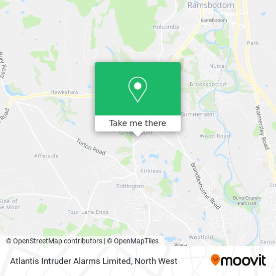 Atlantis Intruder Alarms Limited map
