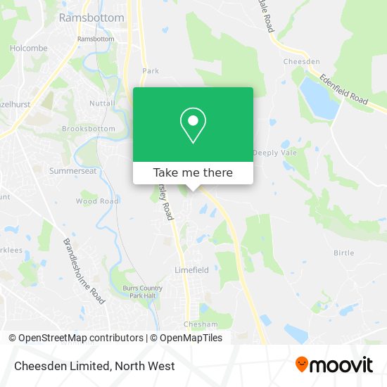 Cheesden Limited map