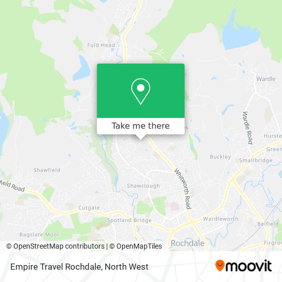 Empire Travel Rochdale map