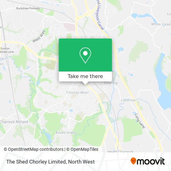 The Shed Chorley Limited map
