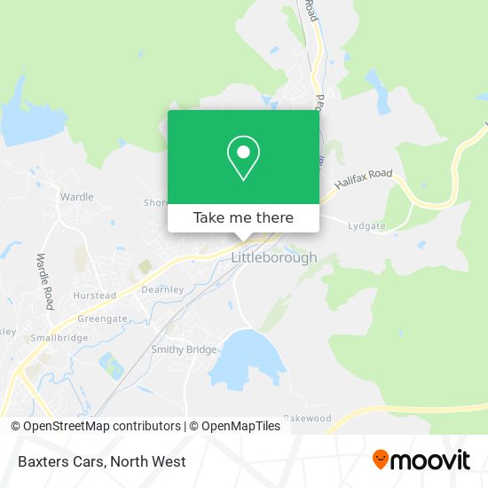 Baxters Cars map