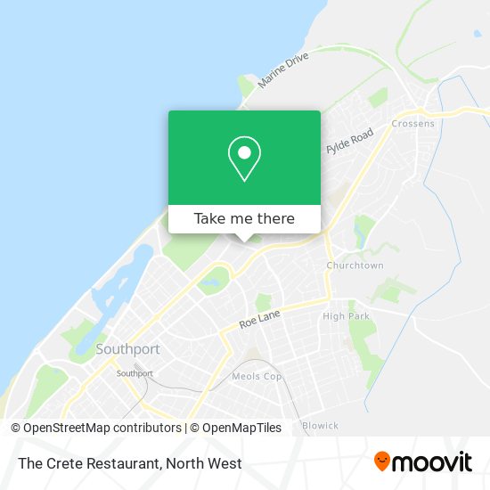 The Crete Restaurant map