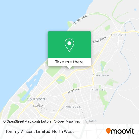 Tommy Vincent Limited map