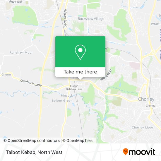 Talbot Kebab map