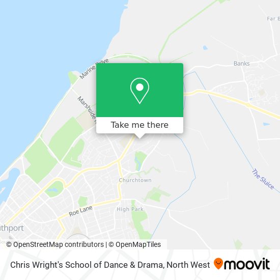 Chris Wright's School of Dance & Drama map