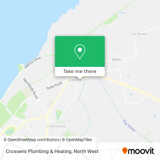 Crossens Plumbing & Heating map