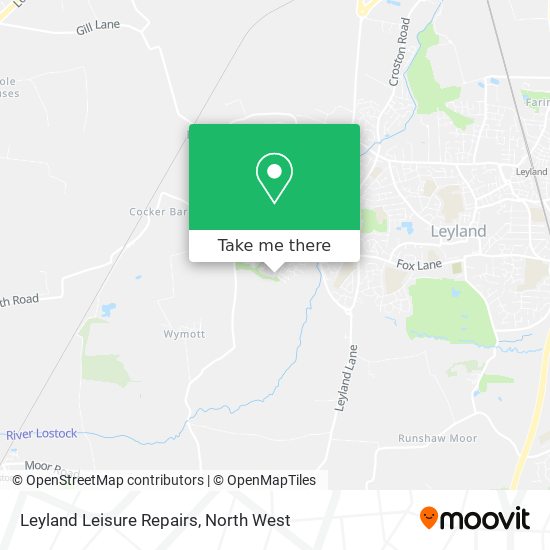 Leyland Leisure Repairs map
