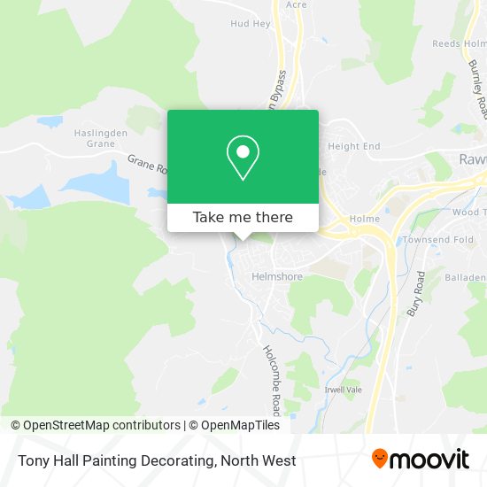 Tony Hall Painting Decorating map