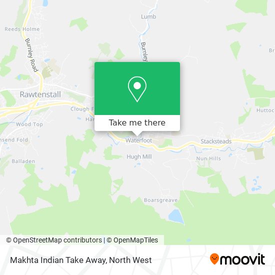 Makhta Indian Take Away map