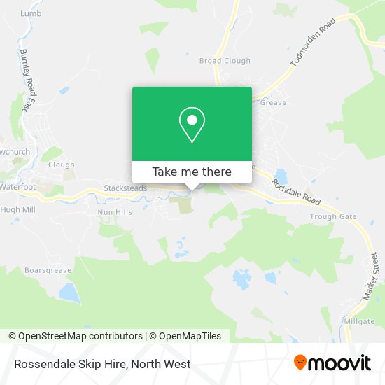 Rossendale Skip Hire map