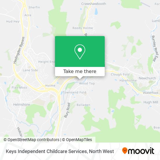 Keys Independent Childcare Services map