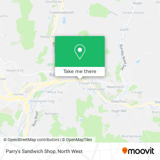 Parry's Sandwich Shop map