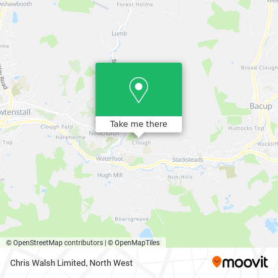 Chris Walsh Limited map