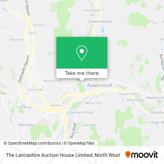 The Lancashire Auction House Limited map