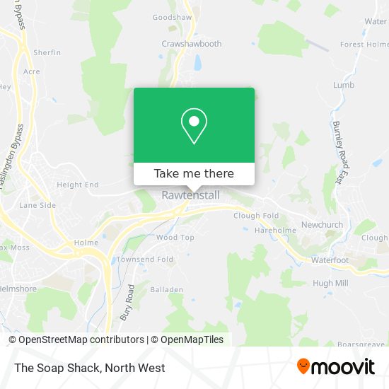 The Soap Shack map
