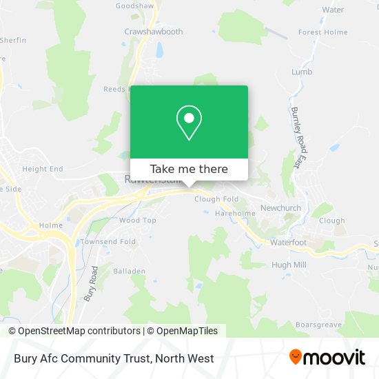 Bury Afc Community Trust map