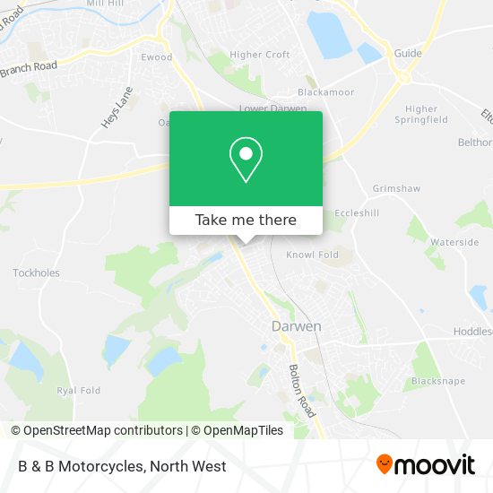 B & B Motorcycles map