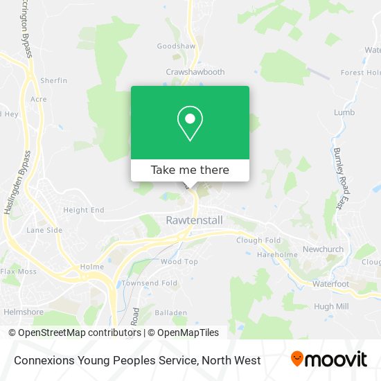 Connexions Young Peoples Service map