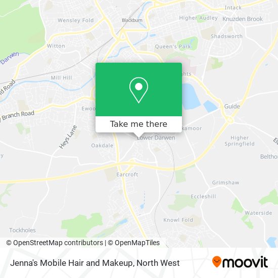 Jenna's Mobile Hair and Makeup map