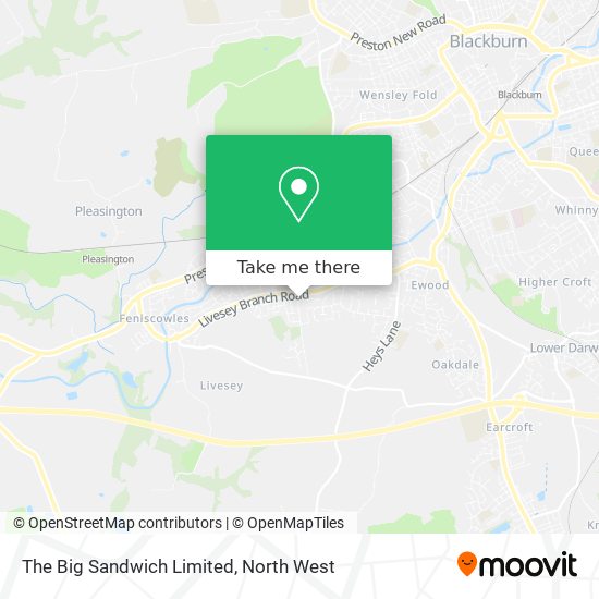The Big Sandwich Limited map