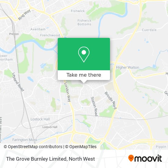 The Grove Burnley Limited map