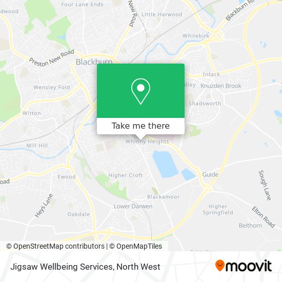 Jigsaw Wellbeing Services map