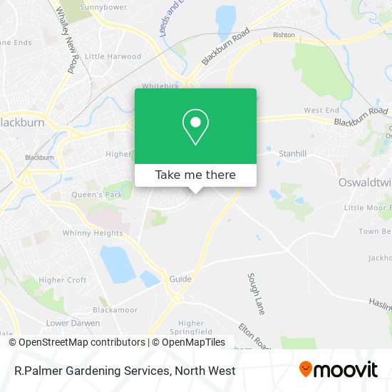 R.Palmer Gardening Services map