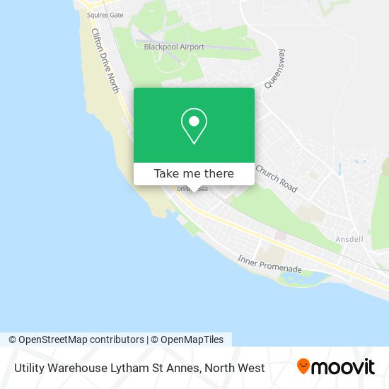 Utility Warehouse Lytham St Annes map