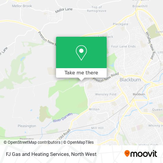 FJ Gas and Heating Services map