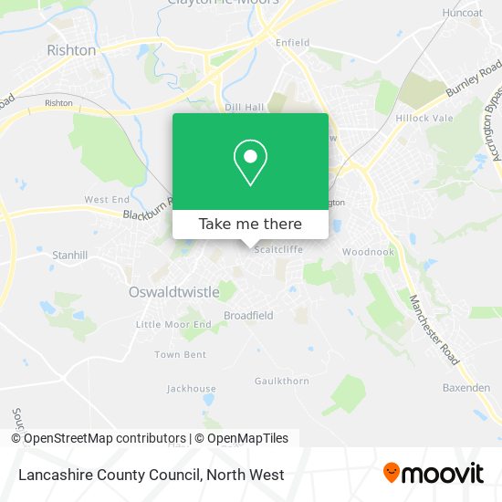Lancashire County Council map