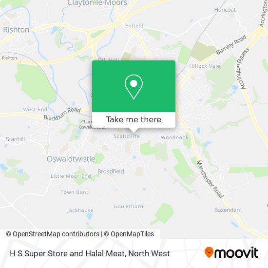 H S Super Store and Halal Meat map