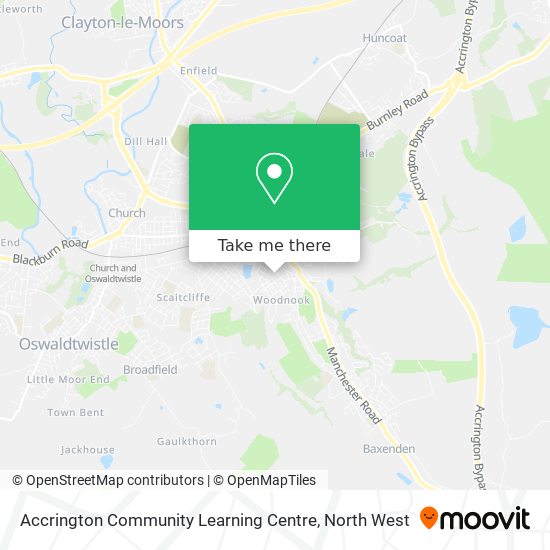 Accrington Community Learning Centre map