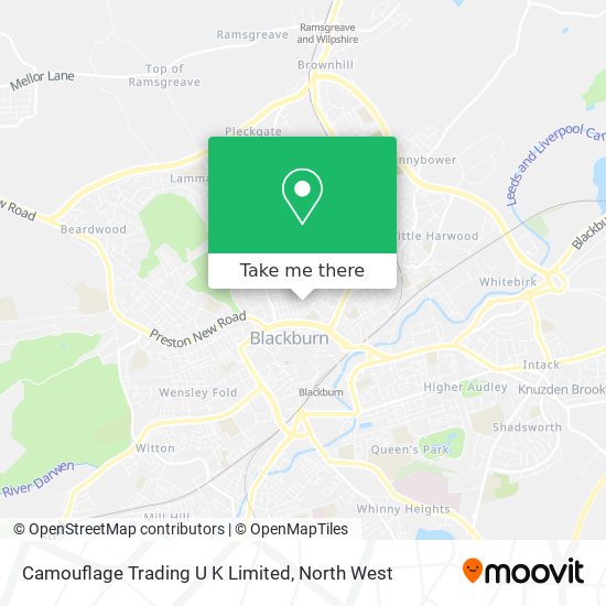 Camouflage Trading U K Limited map