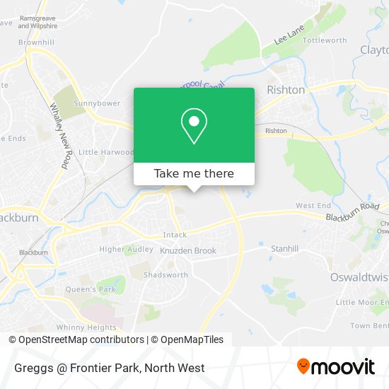 Greggs @ Frontier Park map