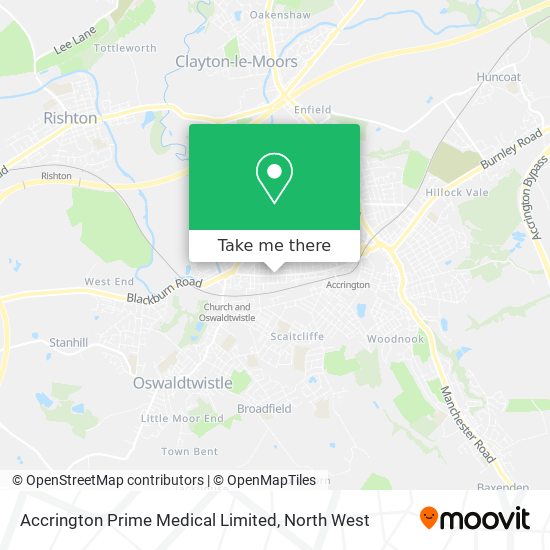 Accrington Prime Medical Limited map