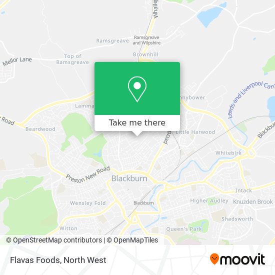 Flavas Foods map