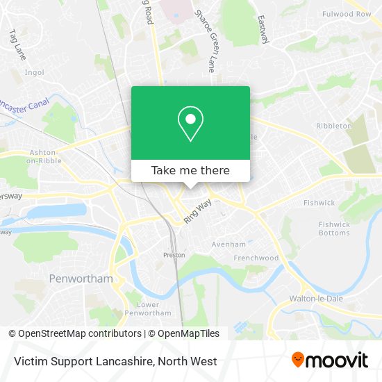 Victim Support Lancashire map
