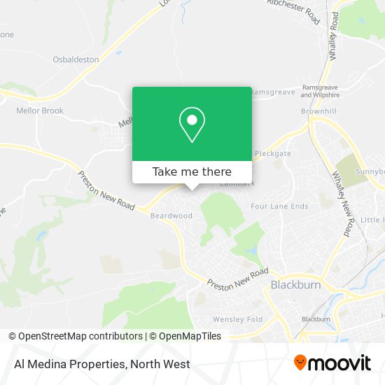 Al Medina Properties map