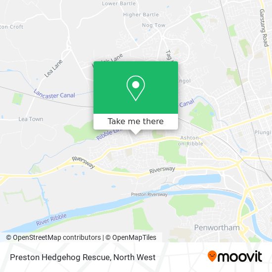 Preston Hedgehog Rescue map