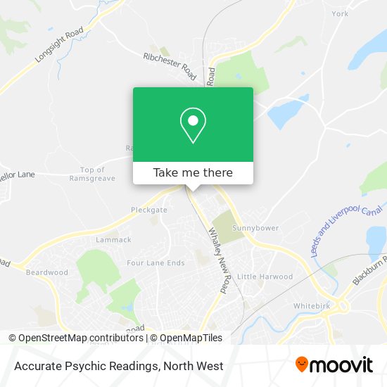 Accurate Psychic Readings map