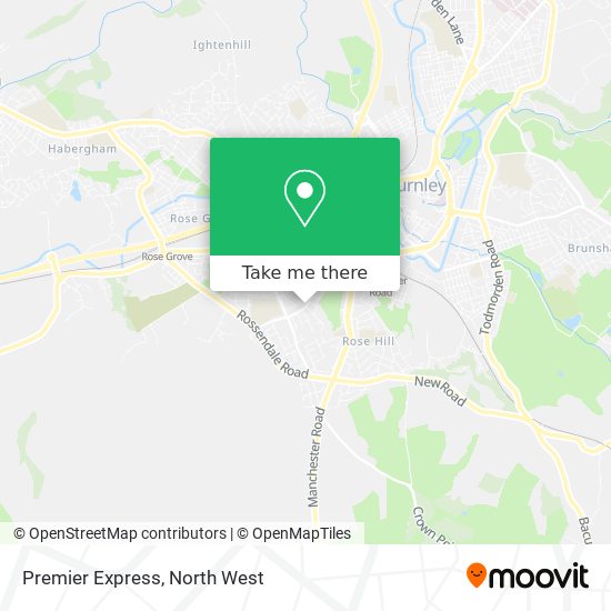 Premier Express map