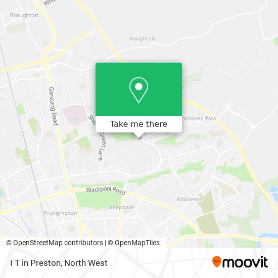 I T in Preston map
