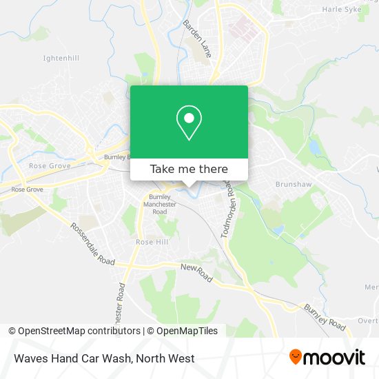 Waves Hand Car Wash map