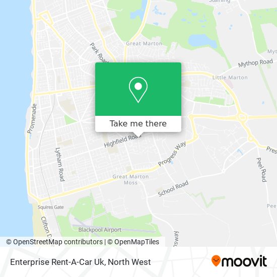Enterprise Rent-A-Car Uk map