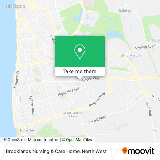Brooklands Nursing & Care Home map