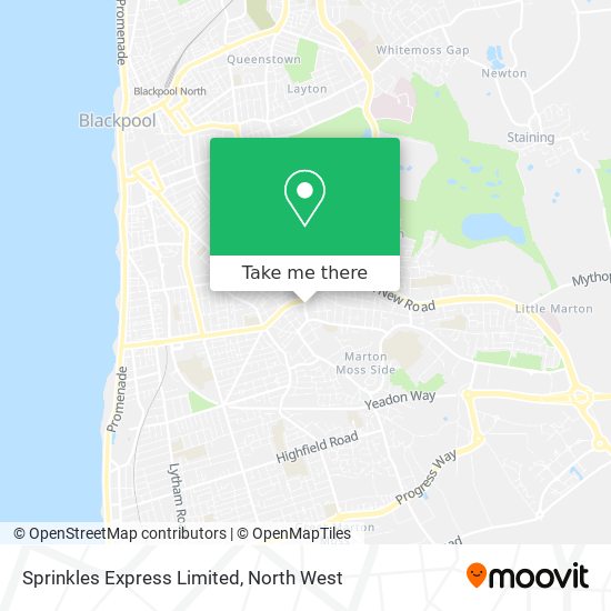 Sprinkles Express Limited map