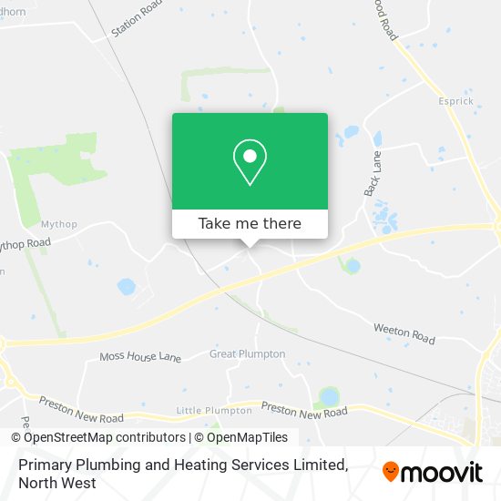 Primary Plumbing and Heating Services Limited map