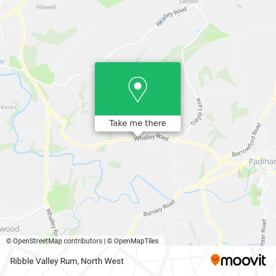 Ribble Valley Rum map